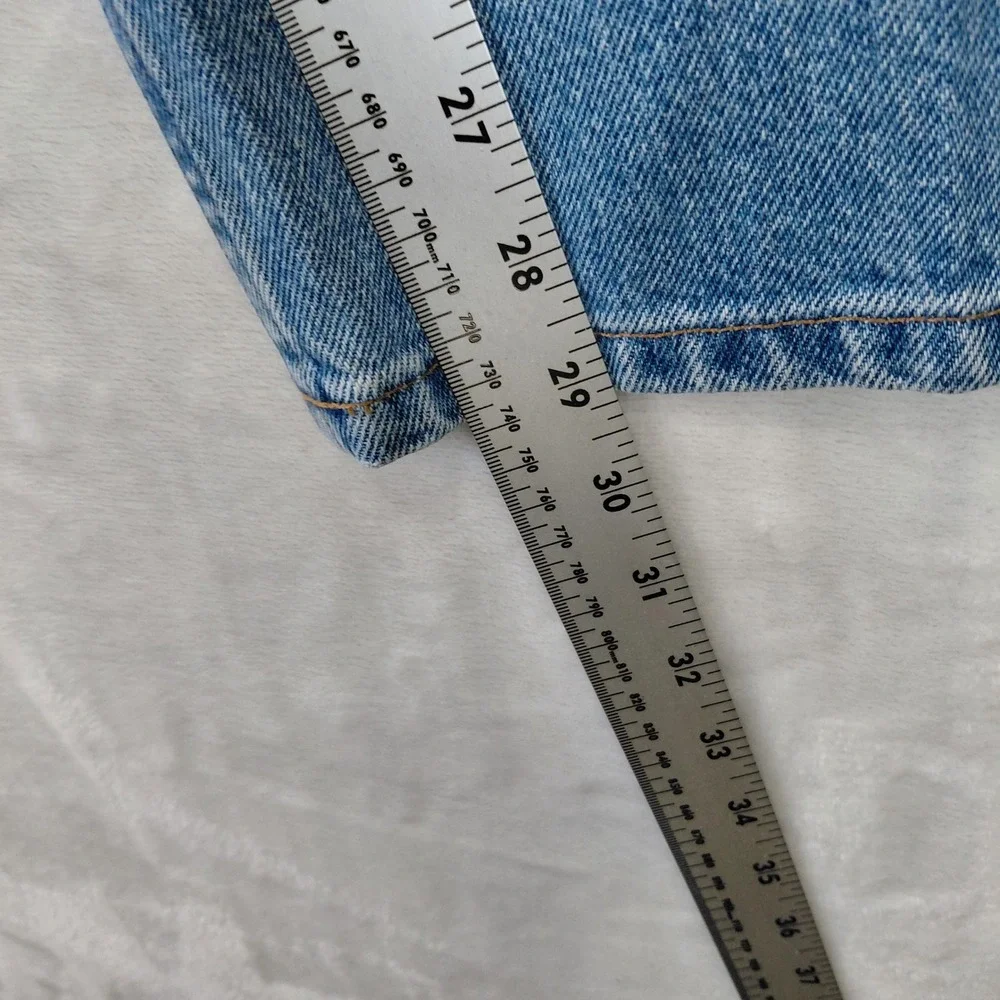 LL Bean Relaxed Fit Mens Blue Denim Jeans 44x29 Medium Wash 100% Cotton 134770